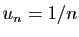 $ u_n=1/n$
