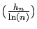 $ (\frac{h_n}{\ln(n)})$