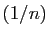 $ (1/n)$