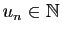 $ u_n\in\mathbb{N}$