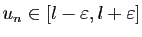 $ u_n\in [l-\varepsilon ,l+\varepsilon ]$