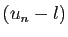 $ (u_n-l)$