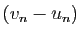 $ (v_n-u_n)$