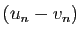 $ (u_n-v_n)$