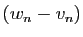 $ (w_n-v_n)$