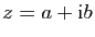$ z=a+\mathrm{i}b$