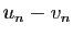 $ u_n-v_n$