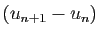 $ (u_{n+1}-u_n)$