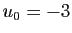 $ u_0=-3$