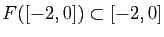 $ F([-2,0])\subset [-2,0]$