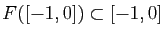 $ F([-1,0])\subset [-1,0]$