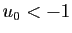$ u_0<-1$