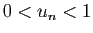 $ 0<u_n<1$