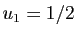 $ u_1=1/2$