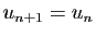 $ u_{n+1}=u_n$