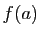 $ f(a)$