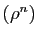 $ (\rho^n)$