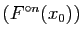 $ (F^{\circ n}(x_0))$