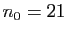 $ n_0=21$