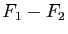 $ F_1-F_2$
