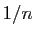 $ 1/n$