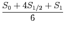 $\displaystyle \displaystyle{\frac{S_0+4S_{1/2}+S_1}{6}}$