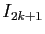 $ I_{2k+1}$