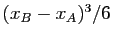 $ (x_B-x_A)^3/6$