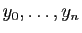 $ y_0,\ldots,y_n$