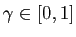 $ \gamma\in[0,1]$